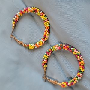 Beaded hoops
